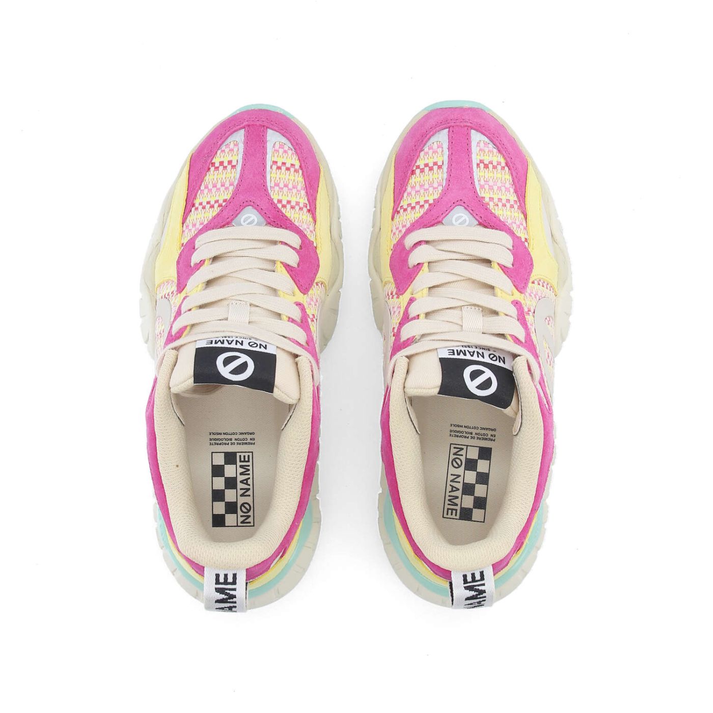 KRAZEE RUNNER W - SUEDE/GRASS/SDE - ROSA/GIALLO